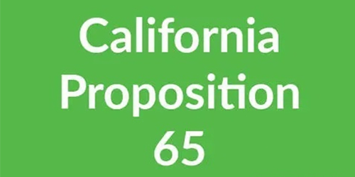 Specifica della California Proposition 65